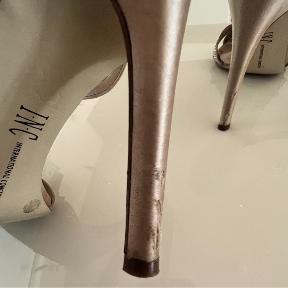 INC International Concept Rhinestone Satin Heels - Picture 7 of 7